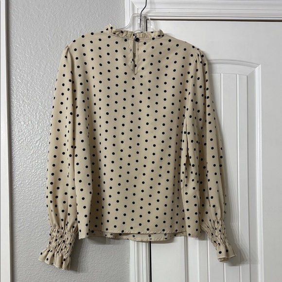Polka Dot Ruffle Blouse - Picture 3 of 5